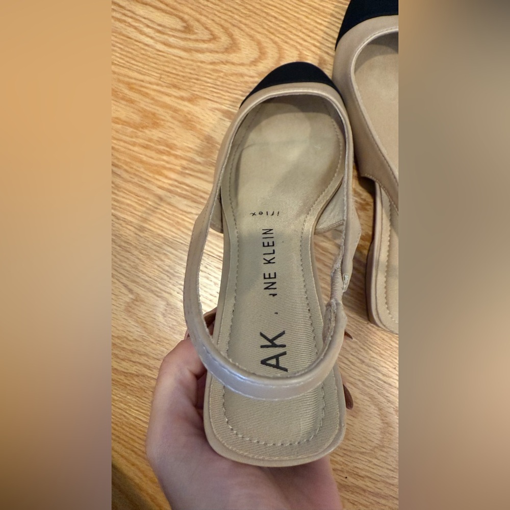 Anne Klein Two-Tone Slingback Shoes - Picture 3 of 8